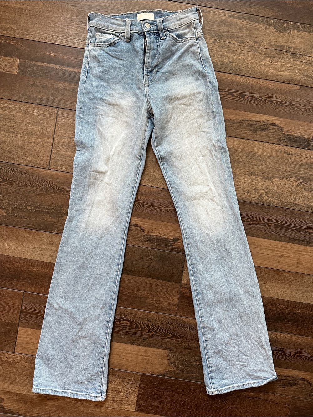 7 For All Mankind Light Blue Straight-Leg Jeans